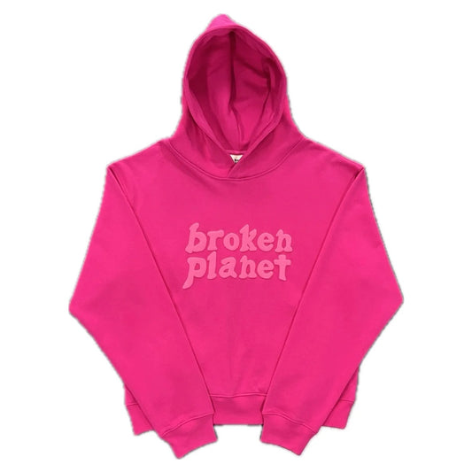 Broken Planet Market Pink Hoodie