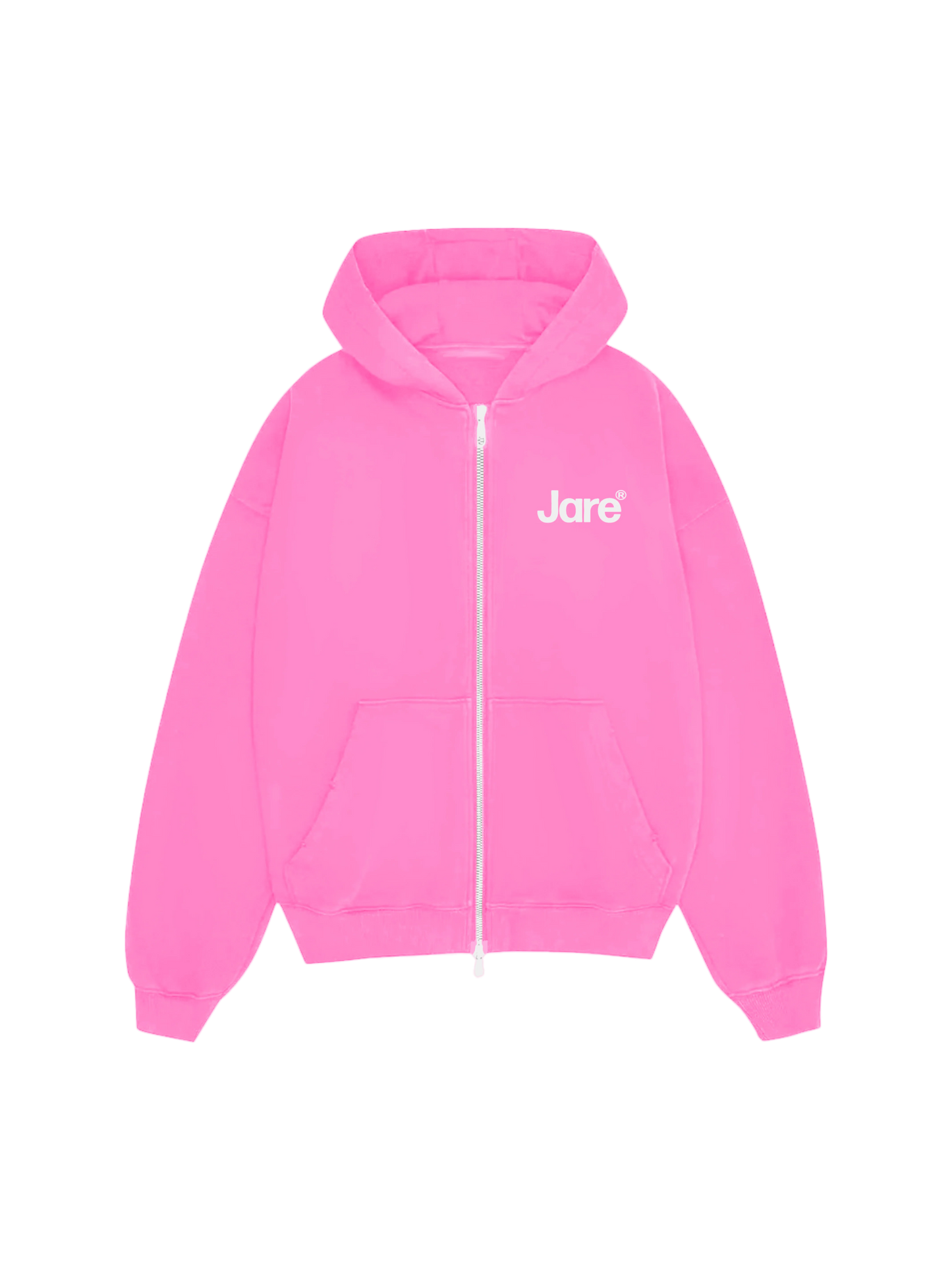 Jare Pink Zip Up Hoodie