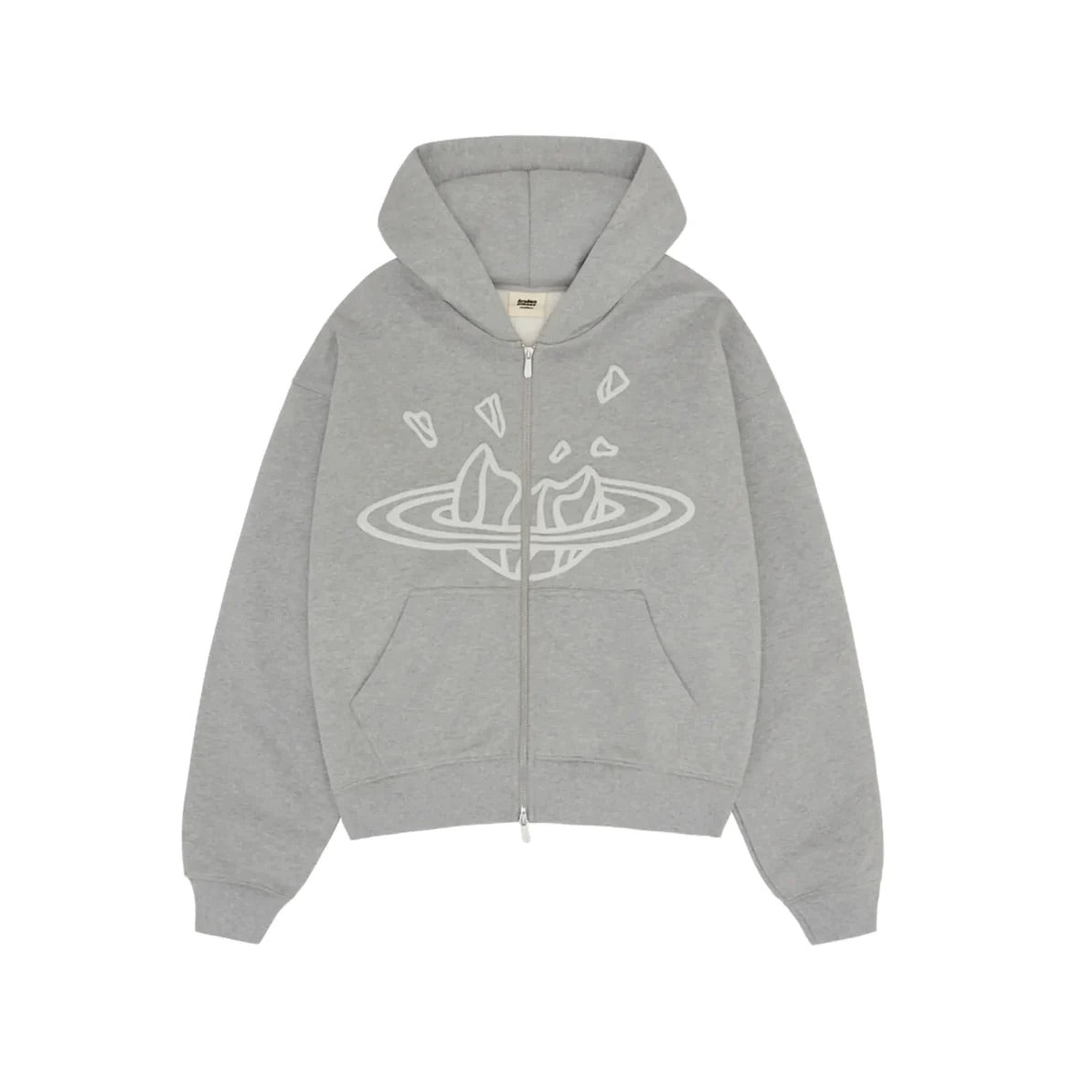 Broken Planet Market Grey Zip Up