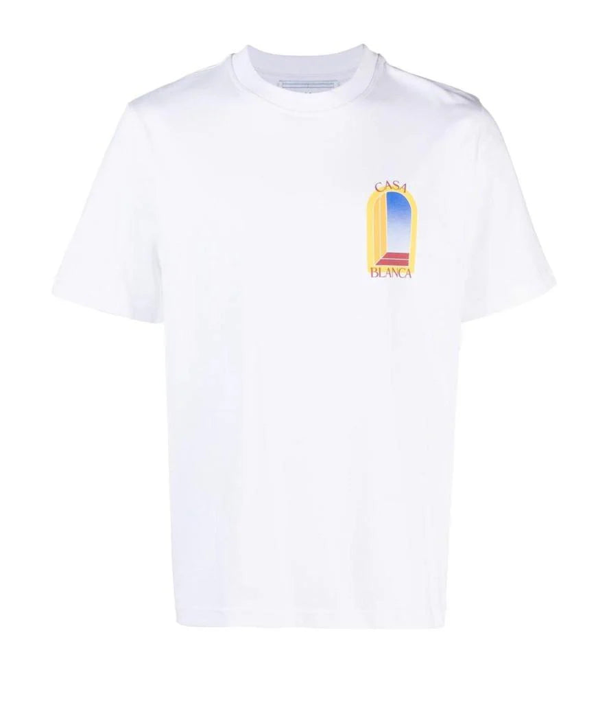 Casablanca Tennis Club Mirror White T-Shirt